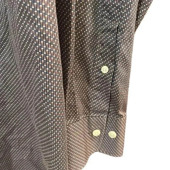 Peter Millar Geometric Purple Men’s XXL Long Sleeve Button Front Shirt - Picture 6 of 13